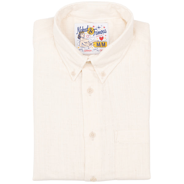 Easy Shirt - Double Weave Slub Gauze- White