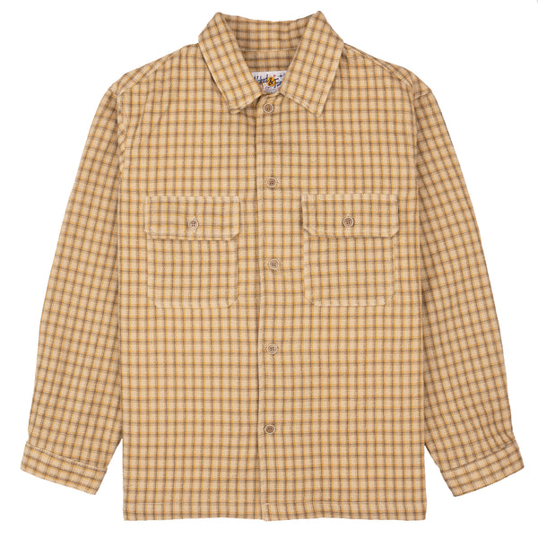 Over Shirt - Yarn Dyed Double Cloth - Sand | Naked & Famous Denim