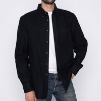 Easy Shirt - Solid Flannel - Black | Naked & Famous Denim