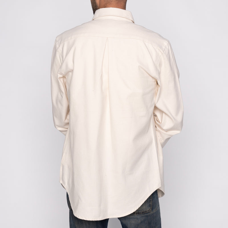 Easy Shirt - Solid Flannel - Bone | Naked & Famous Denim