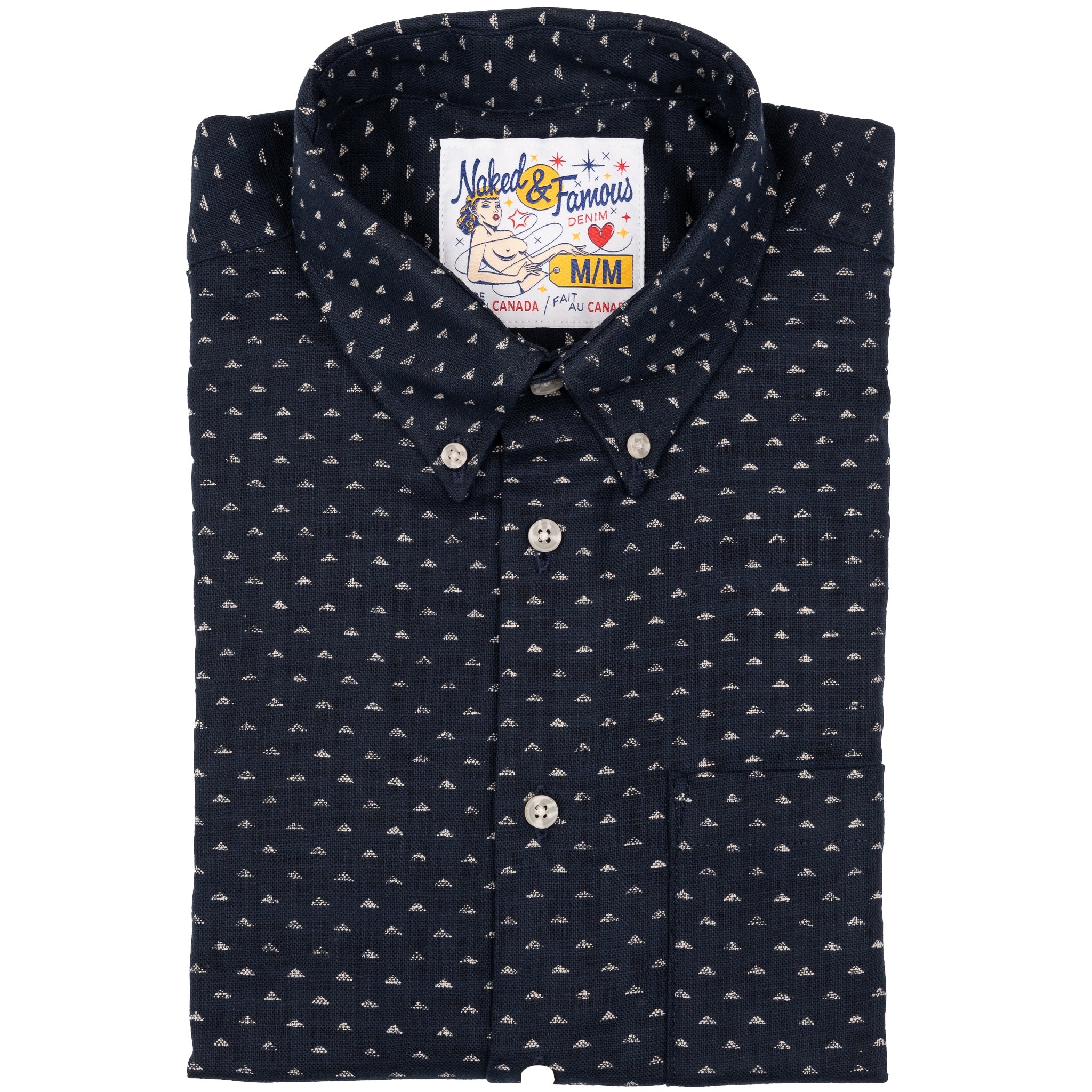 Easy Shirt - Kimono Triangles by Naked & Famous Denim