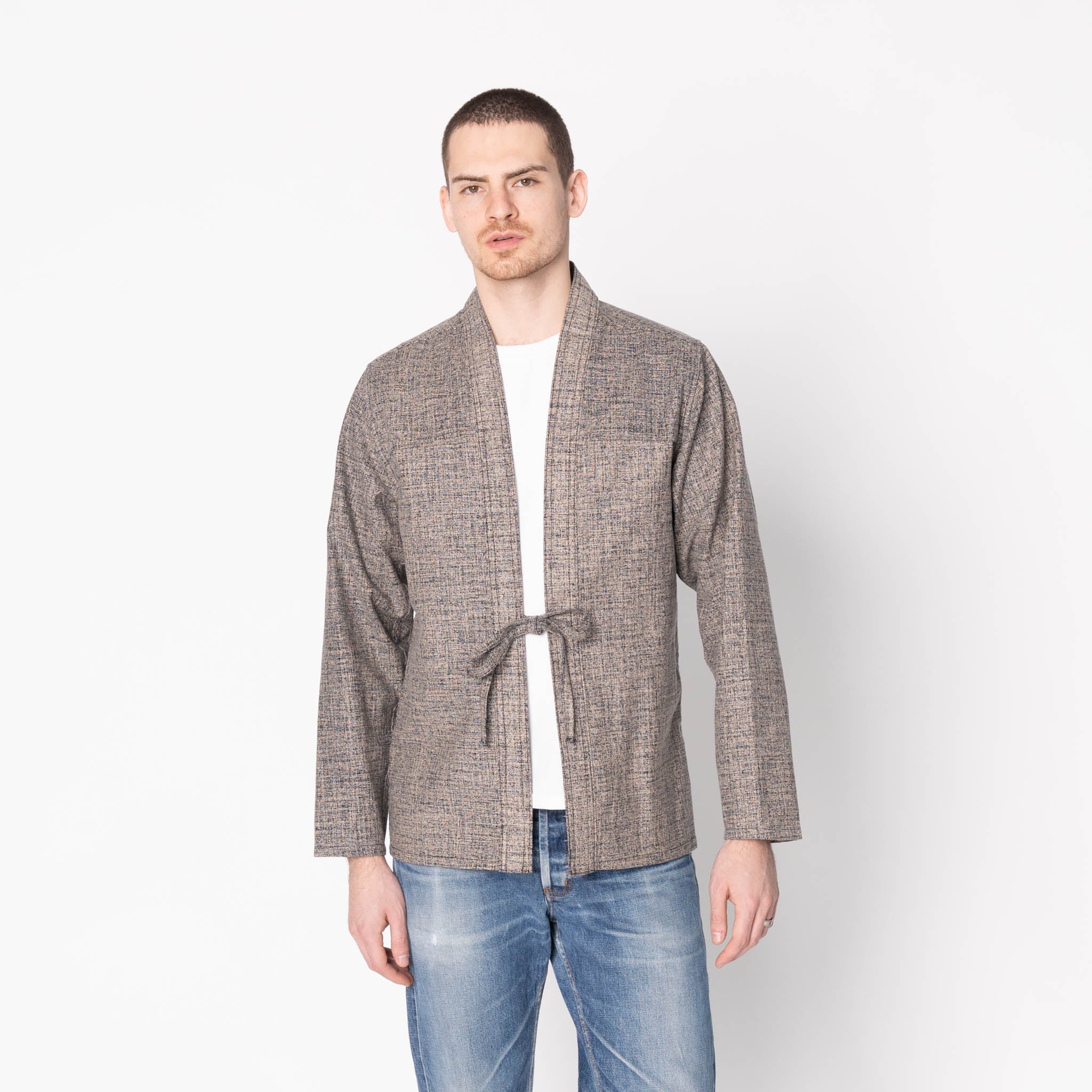 Kimono Shirt - Kimono Scramble - Indigo by Naked & Famous Denim