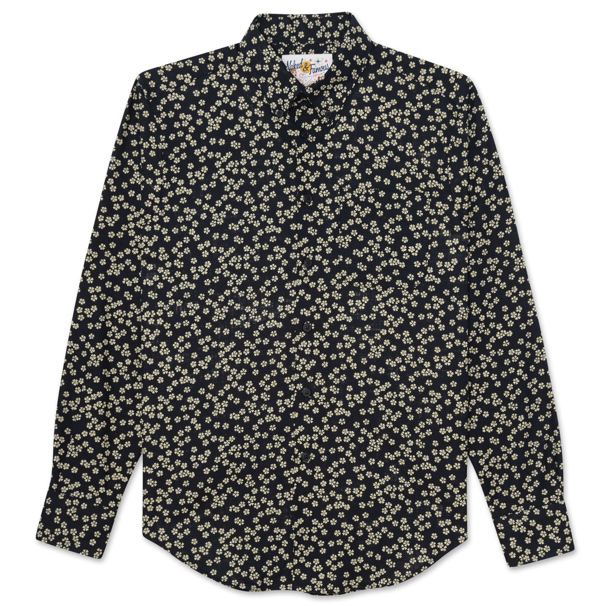 Easy Shirt - Kimono Flowers by Naked & Famous Denim