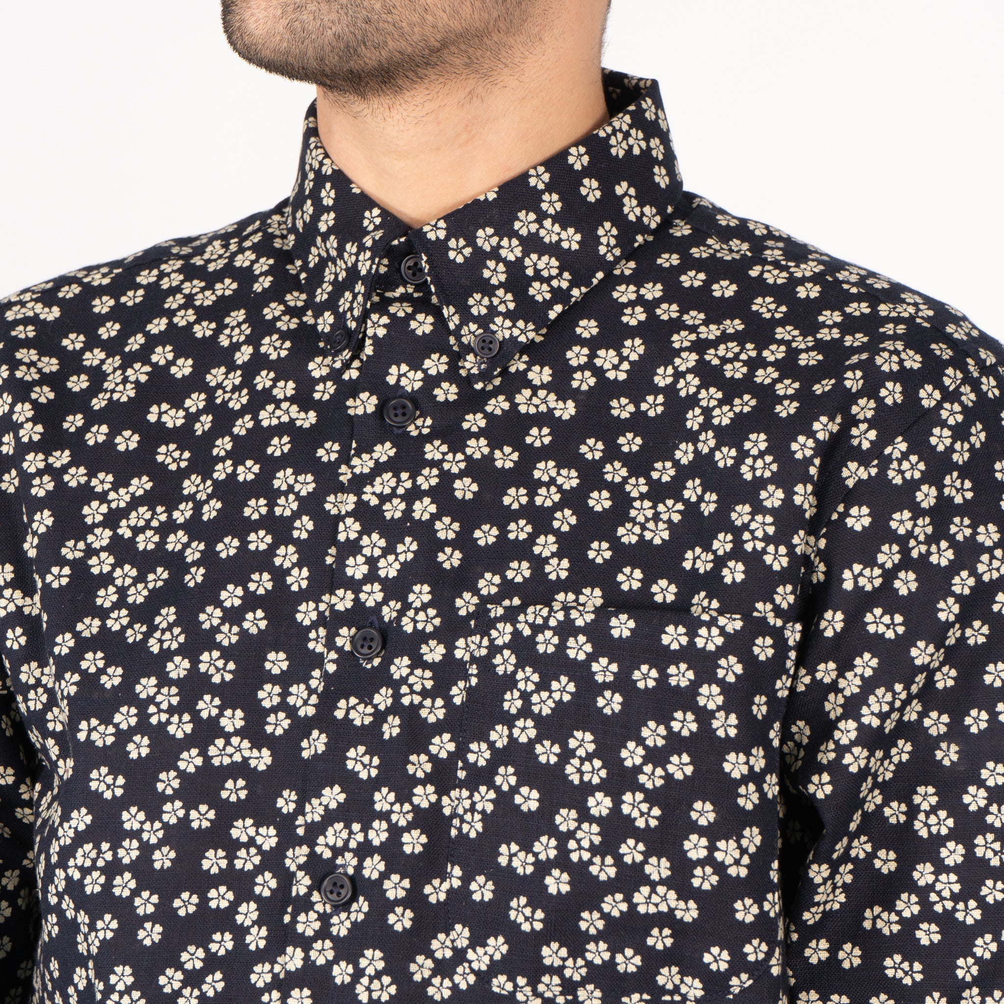 Easy Shirt - Kimono Flowers by Naked & Famous Denim