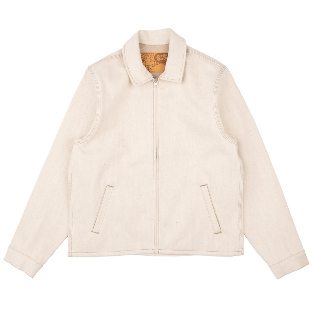 Zip Jacket - All Natural Ecru Foxfibre® Selvedge by Naked & Famous Denim