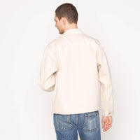 Zip Chore Coat - All Natural Ecru Foxfiber®