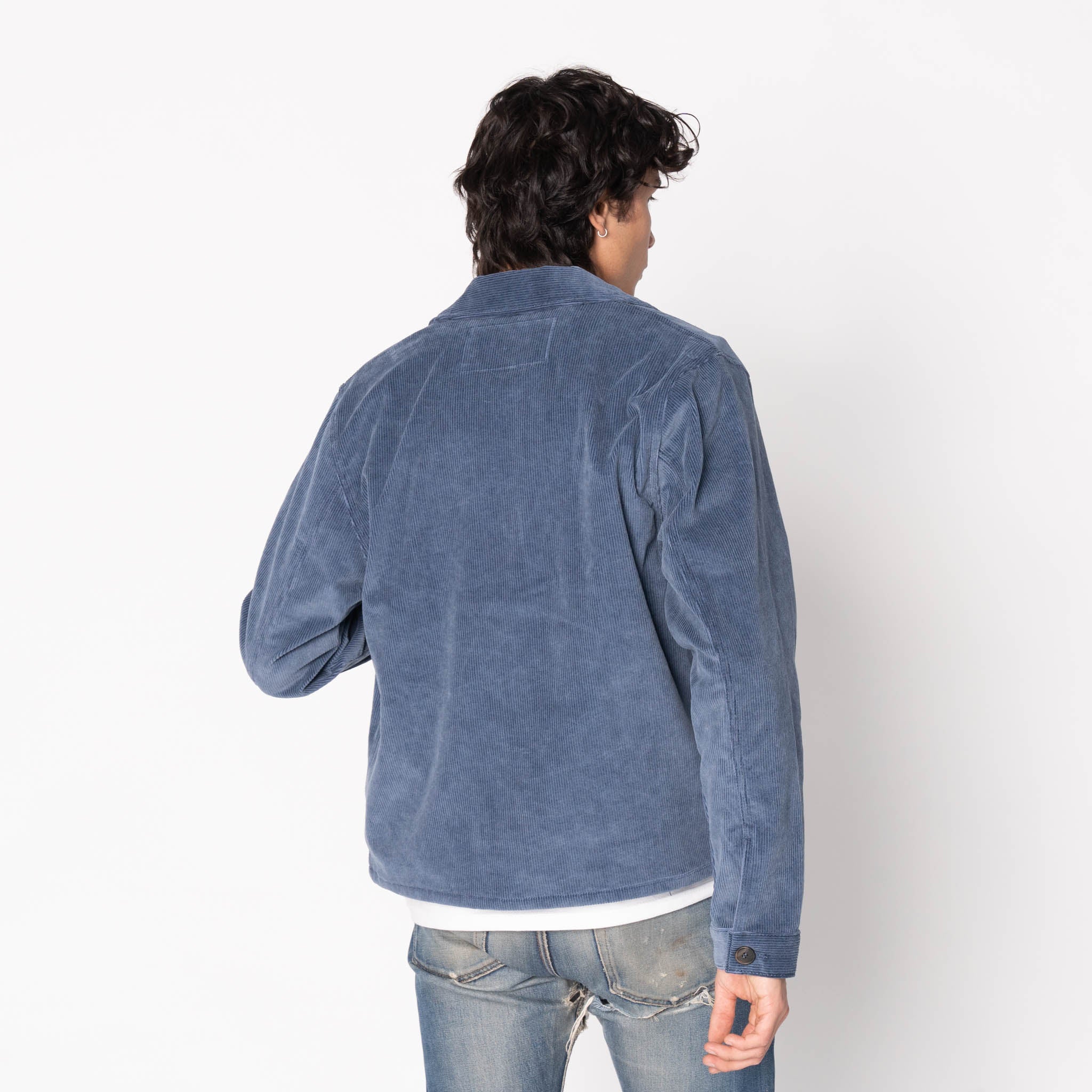 Zip Chore - Faded Corduroy Organic - Indigo by Naked & Famous Denim