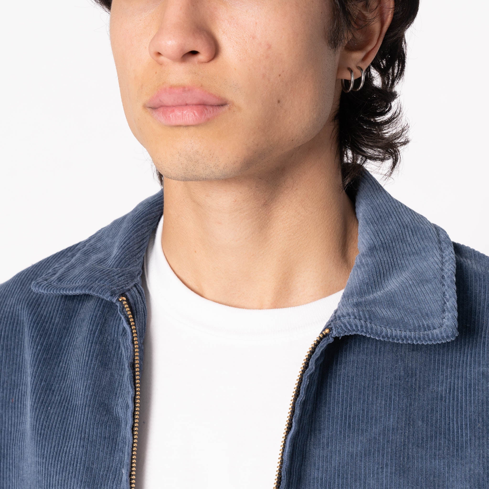 Zip Chore - Faded Corduroy Organic - Indigo by Naked & Famous Denim