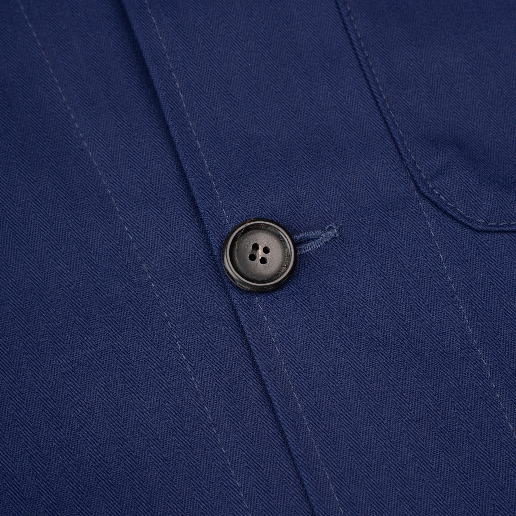 Utility Jacket - 1940s Military Organic Herringbone - Workwear Blue by Naked & Famous Denim