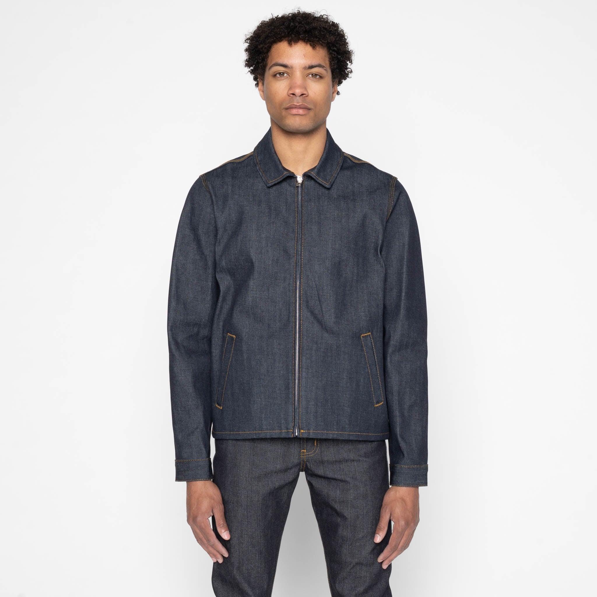 Zip Jacket - Left Hand Twill Denim by Naked & Famous Denim