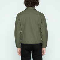 Denim Jacket - Army Green Duck Selvedge