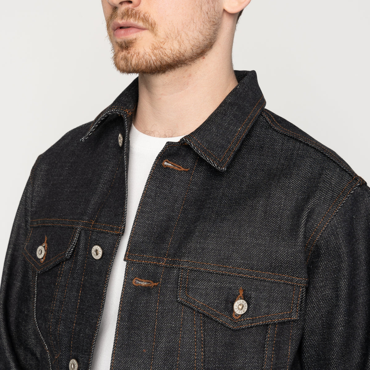 Denim Jacket - Elephant 13 - Red Core by Naked & Famous Denim