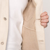 Denim Jacket - All Natural Ecru Foxfiber®