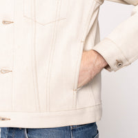 Denim Jacket - All Natural Ecru Foxfiber®