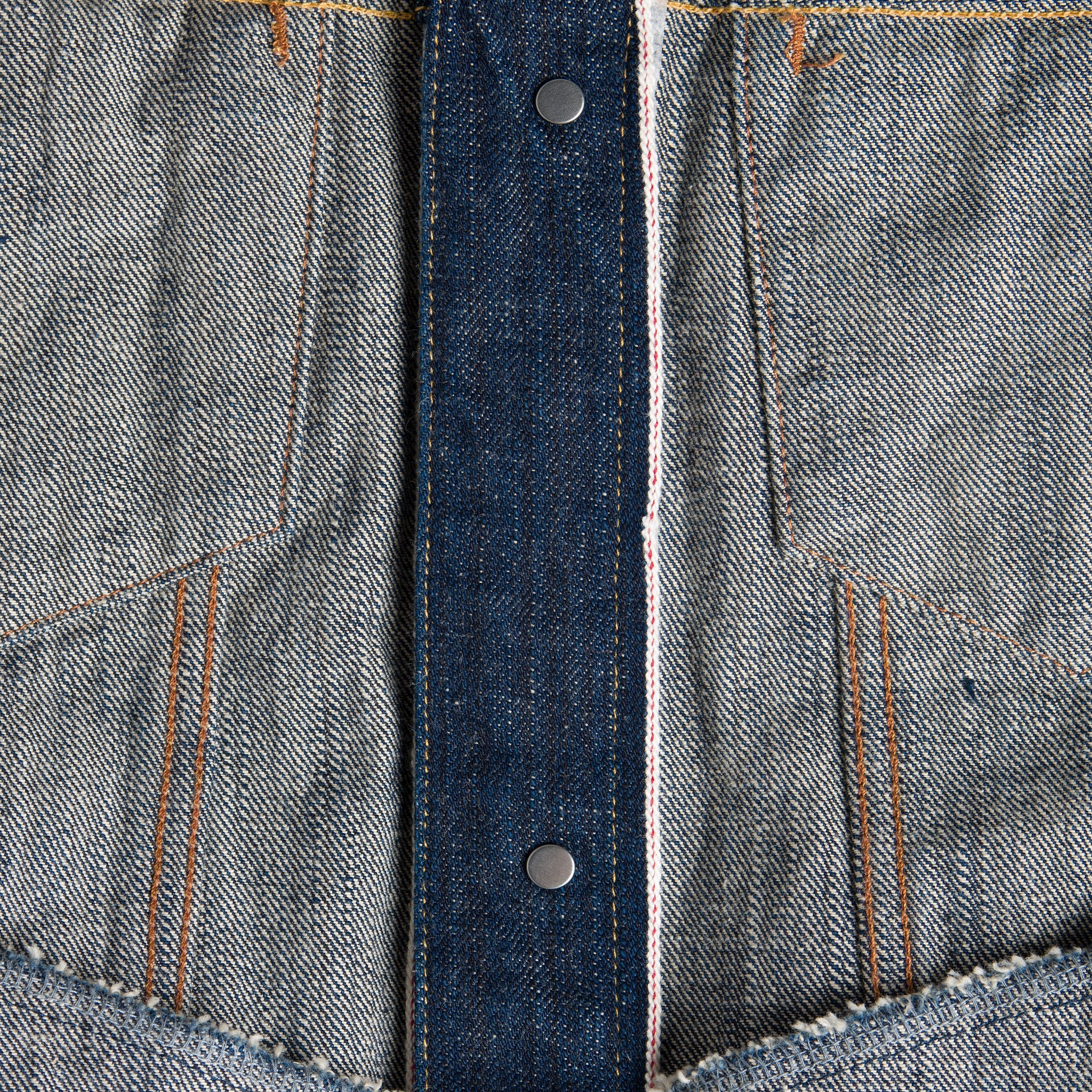 Denim Jacket - MIJ9 - "Tennen Ai" Natural Indigo Slub Selvedge by Naked & Famous Denim