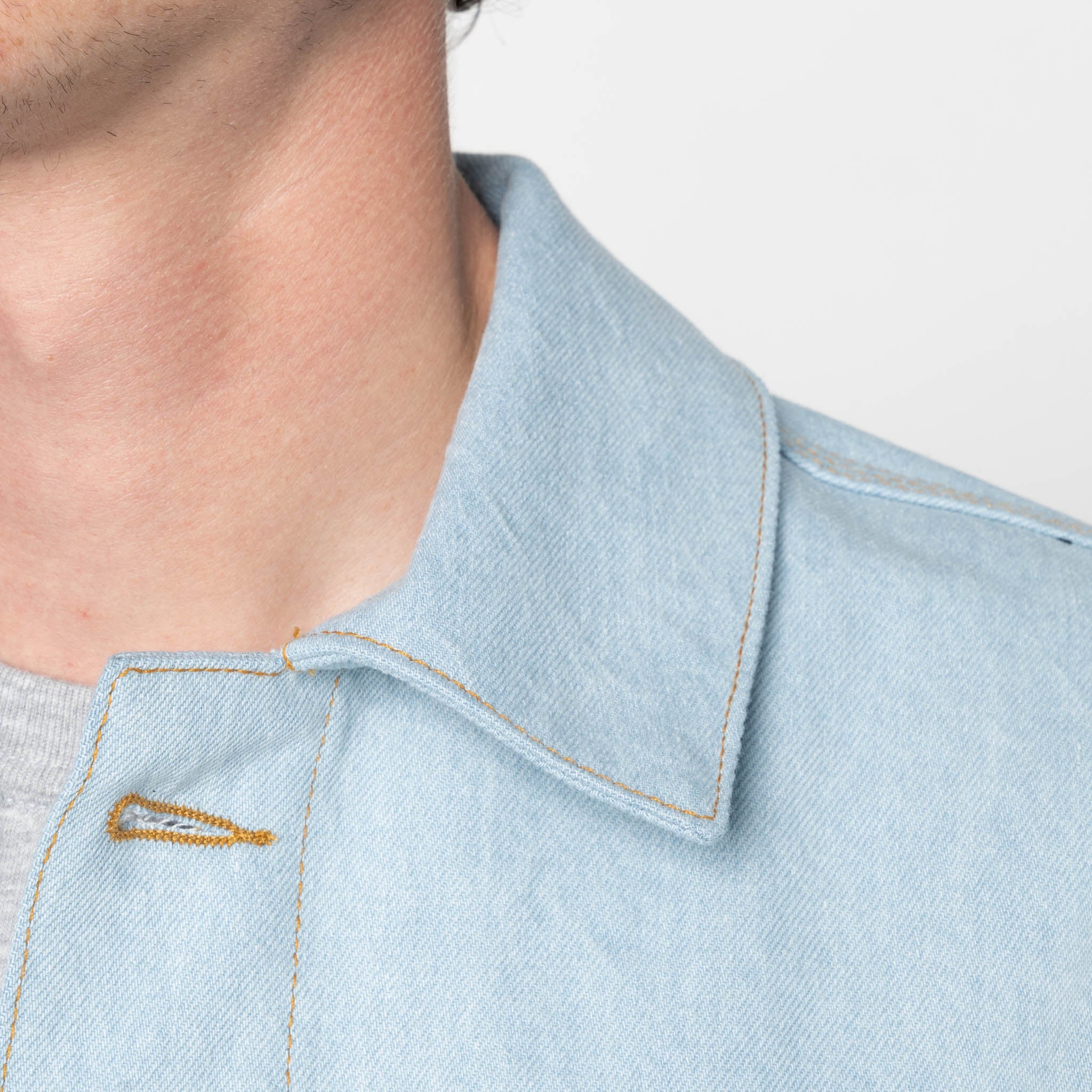 Chore Coat - Secret Agent Denim - Bleach Blue by Naked & Famous Denim