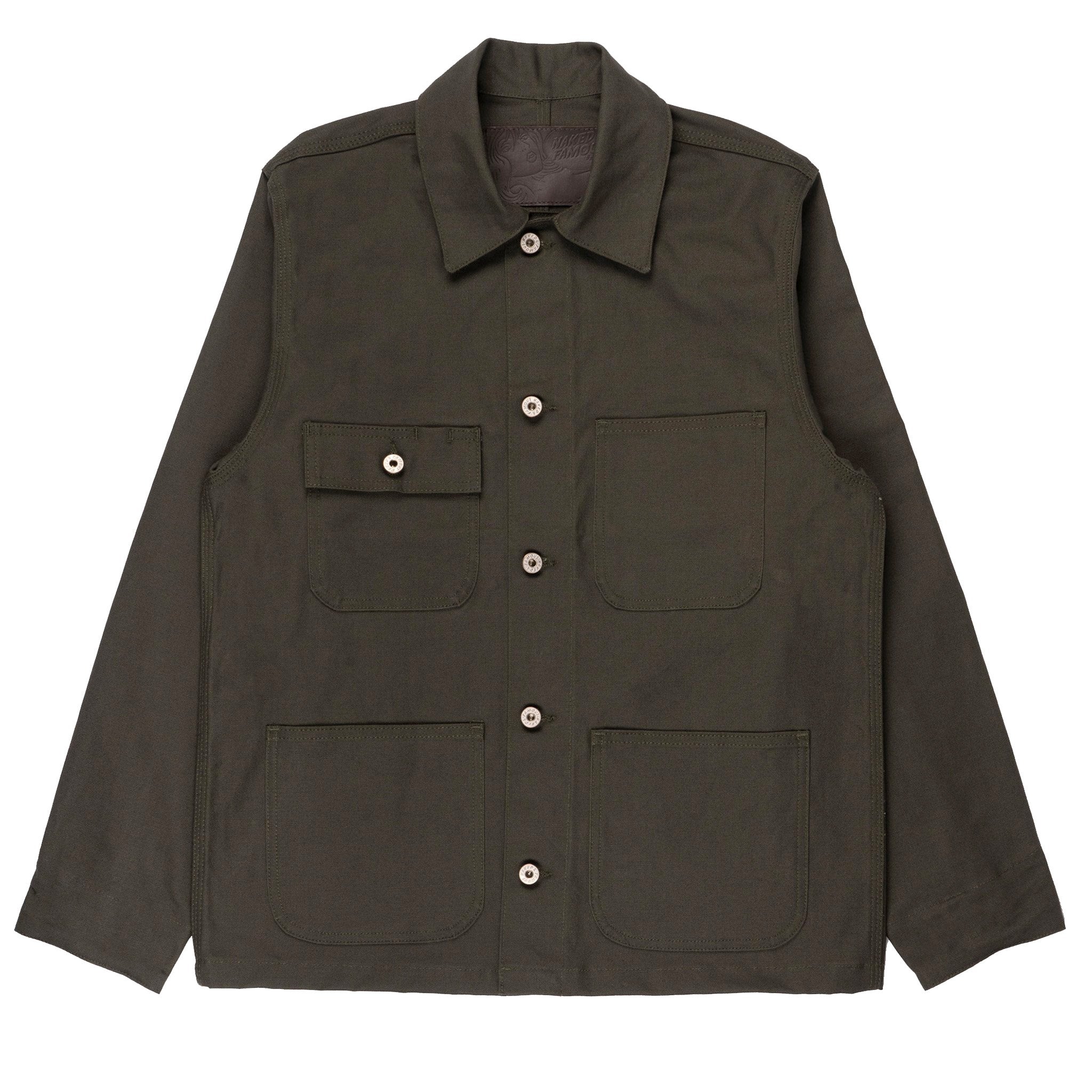 Chore Coat - Green Canvas by Naked & Famous Denim