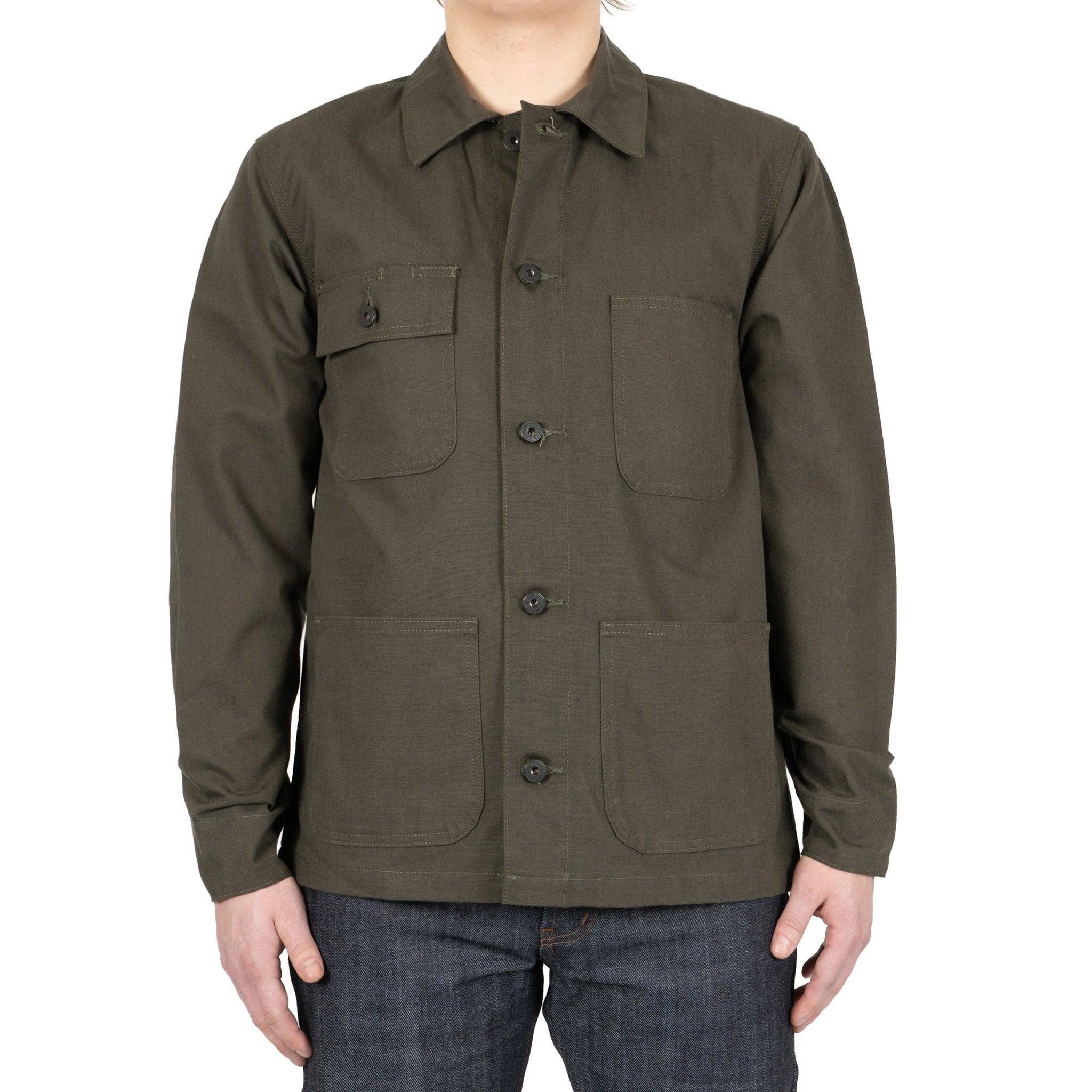 Chore Coat - Green Canvas by Naked & Famous Denim