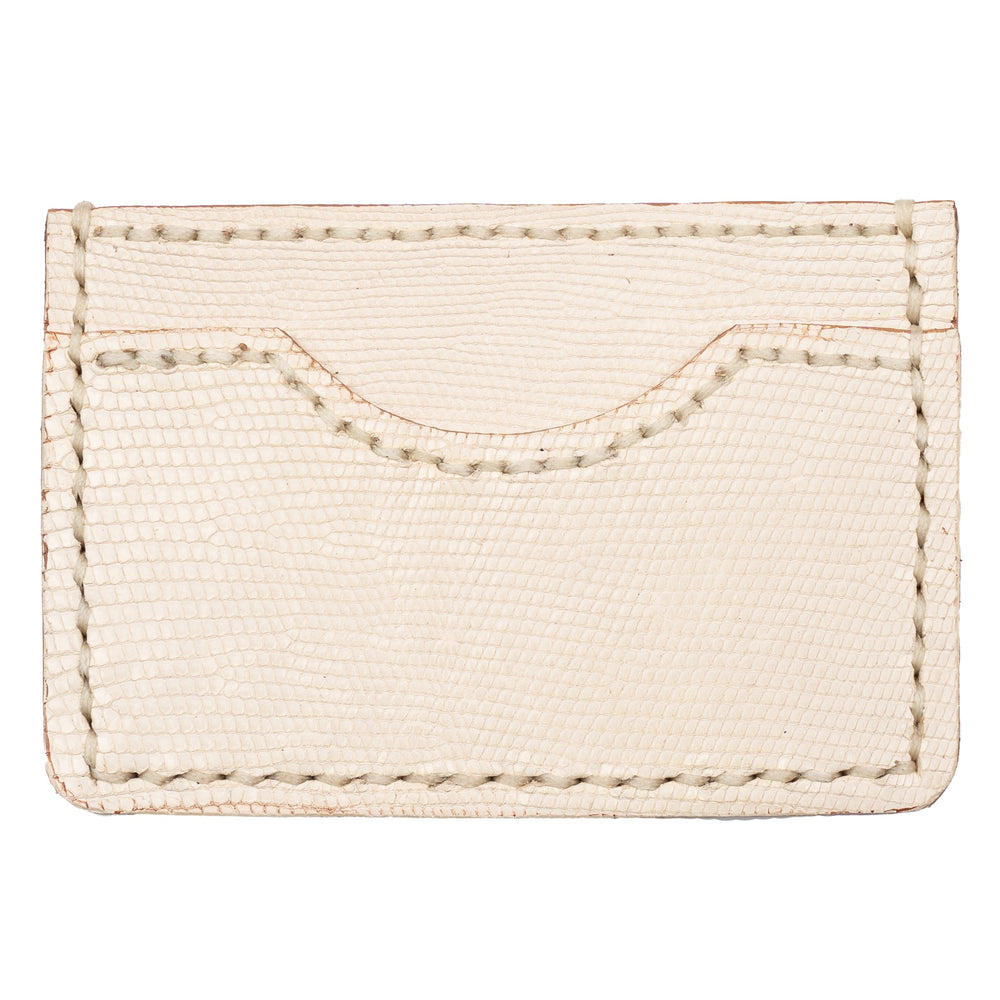 Card Case - Ivory Lizard by Naked & Famous Denim