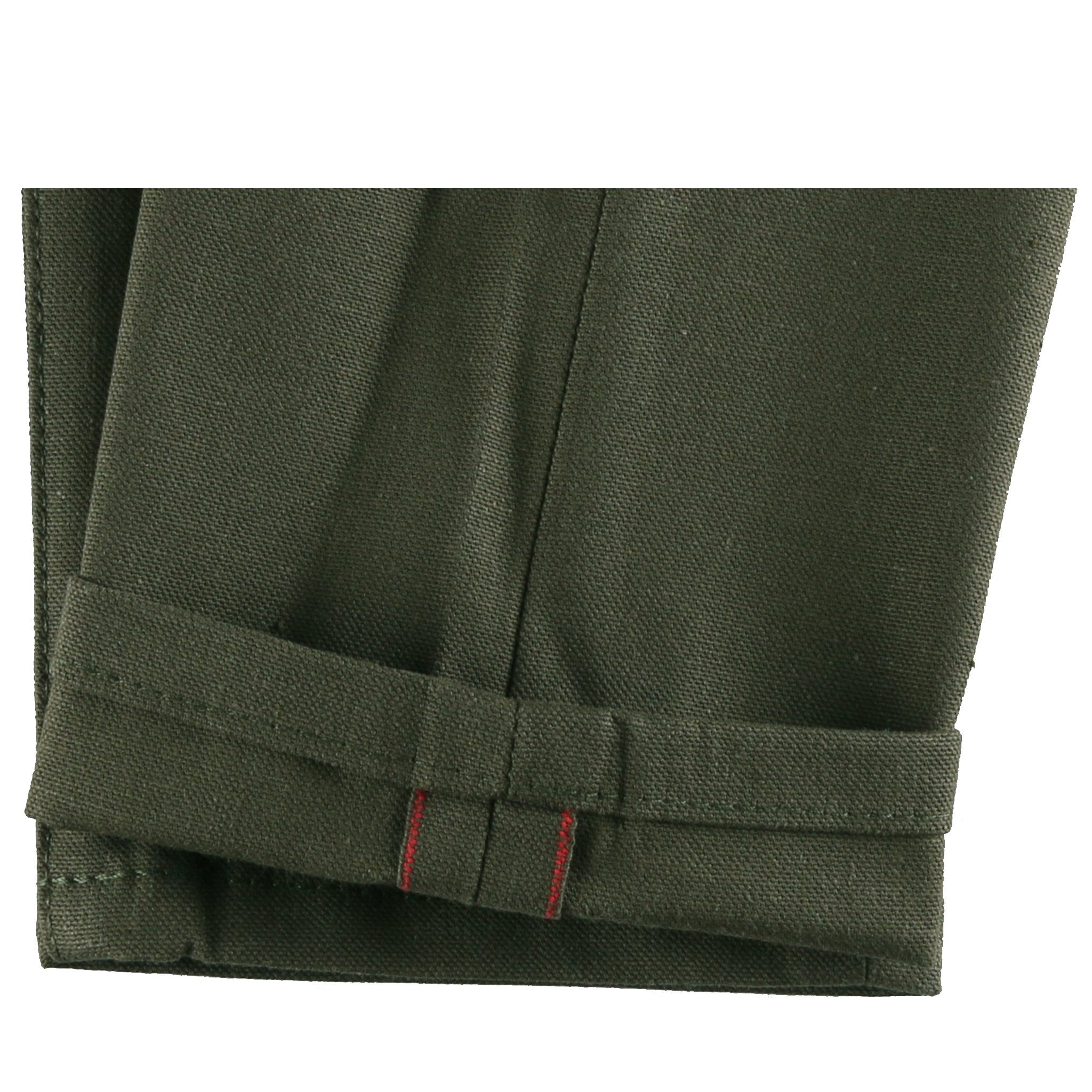 Women's - Max - Army Green Duck Selvedge by Naked & Famous Denim