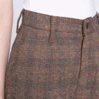 Wide Leg Trouser - Triple Yarn Twist Brushed Tweed - Desert Sunset