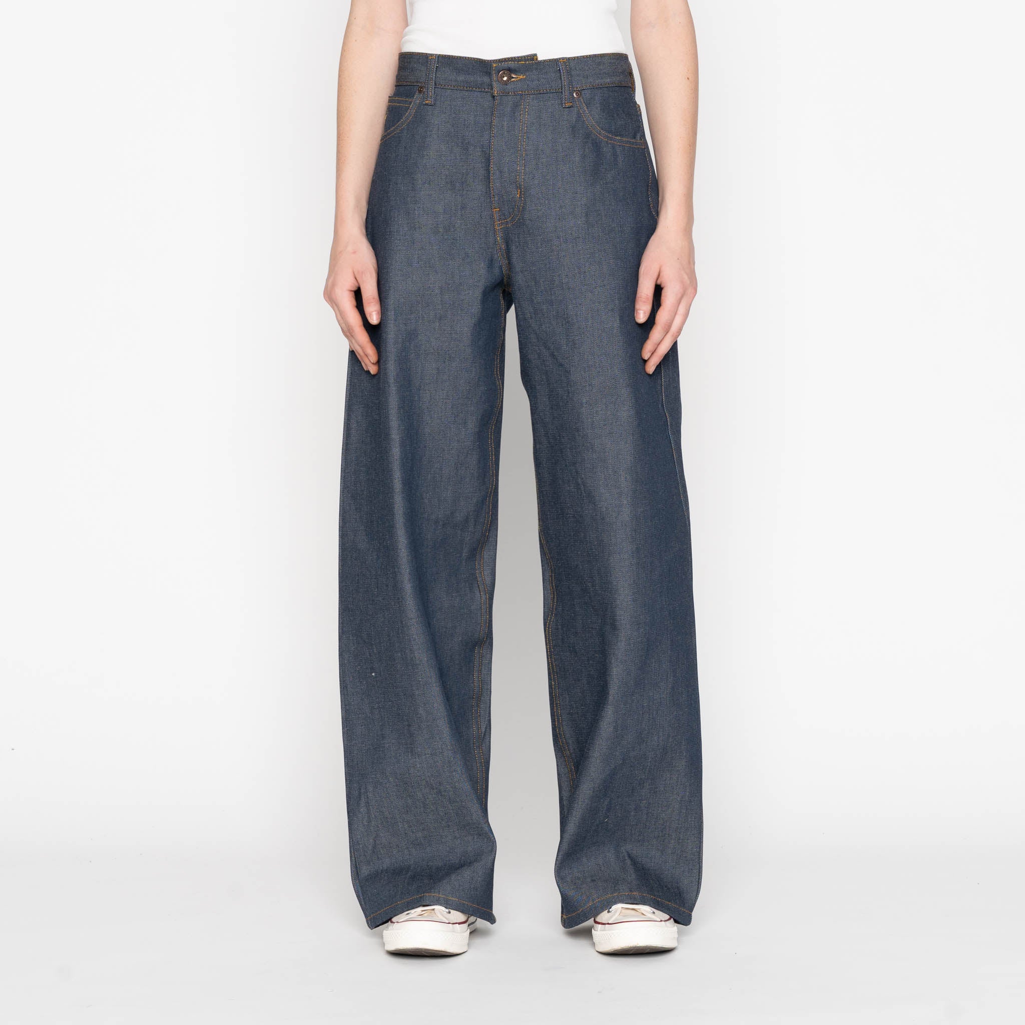 Wide Wild West  - Natural Indigo - Indigo by Naked & Famous Denim