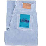 Wide Wild West - Organic Faded Corduroy - Pale Indigo by Naked & Famous Denim