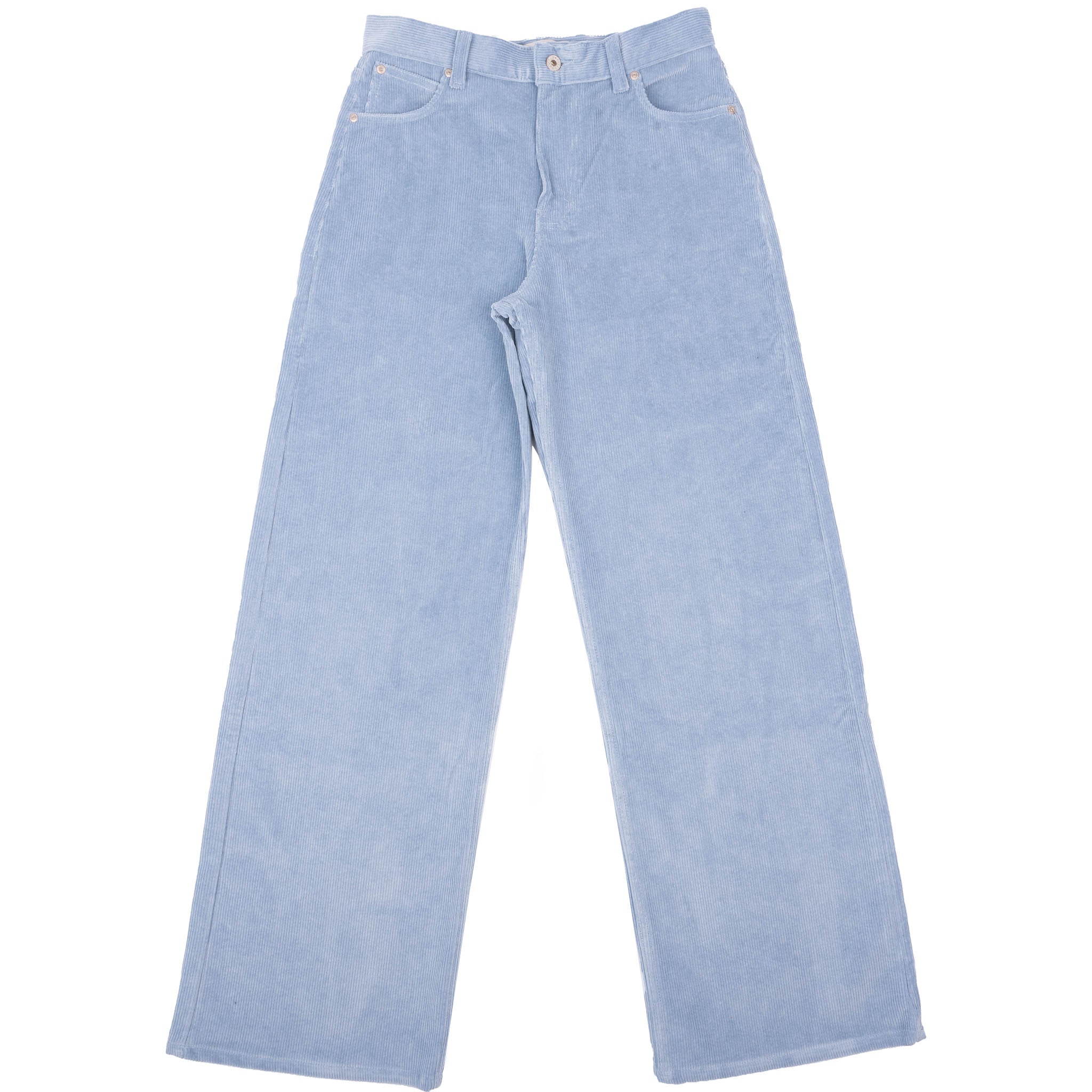 Wide Wild West - Organic Faded Corduroy - Pale Indigo by Naked & Famous Denim