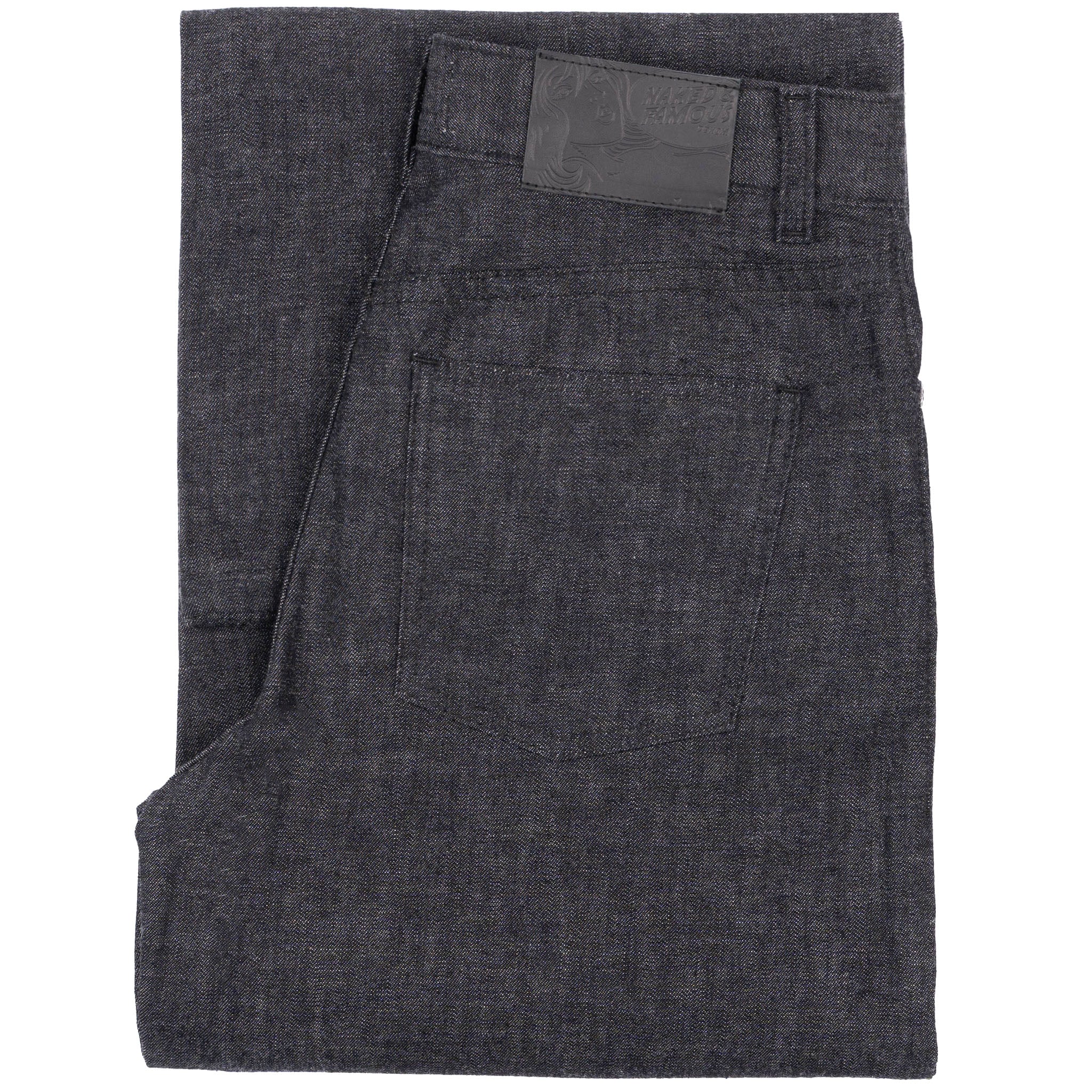 Wide Wild West - Black Lightweight Denim - Black by Naked & Famous Denim