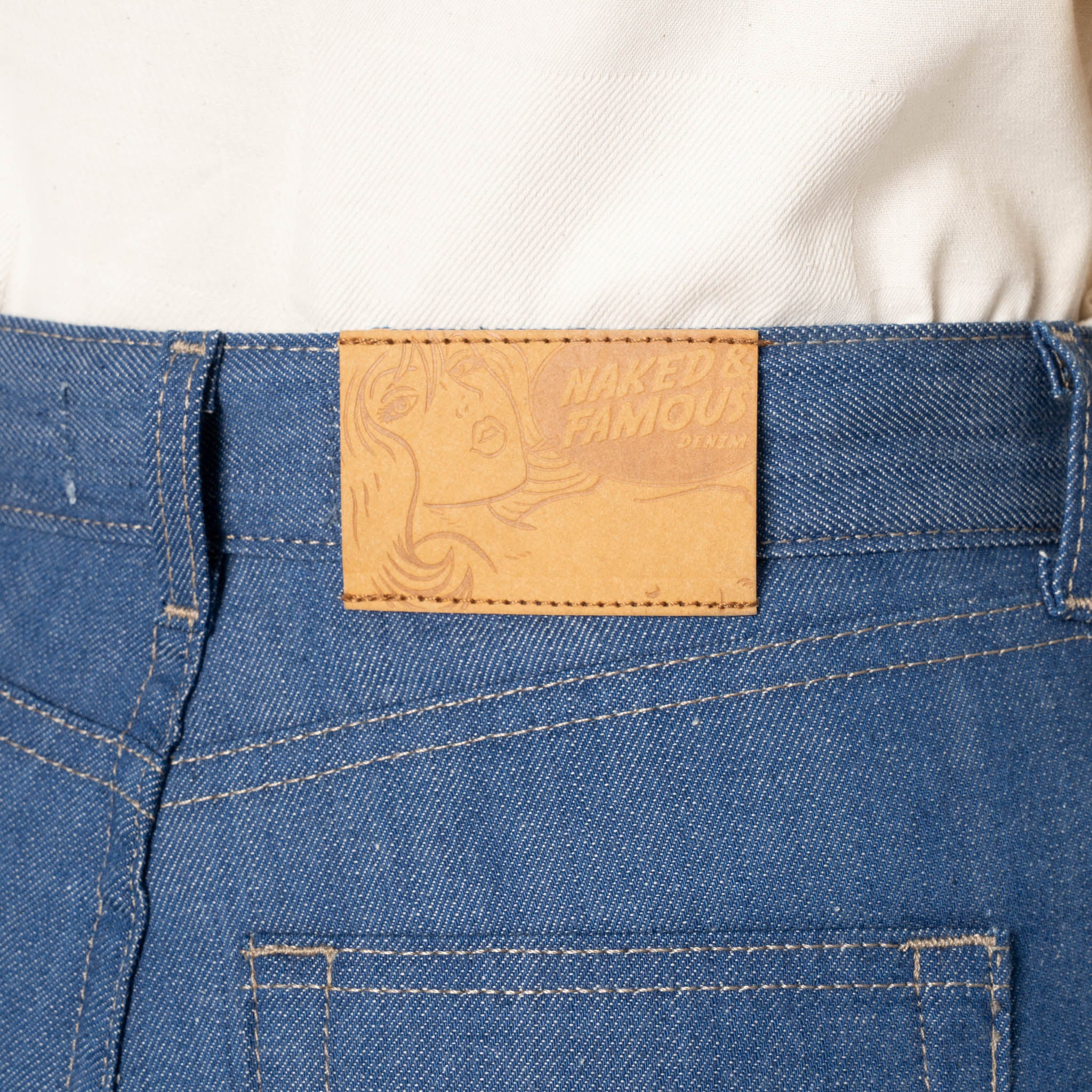 Super Girl - The Cat’s Pajamas Selvedge - Blue by Naked & Famous Denim