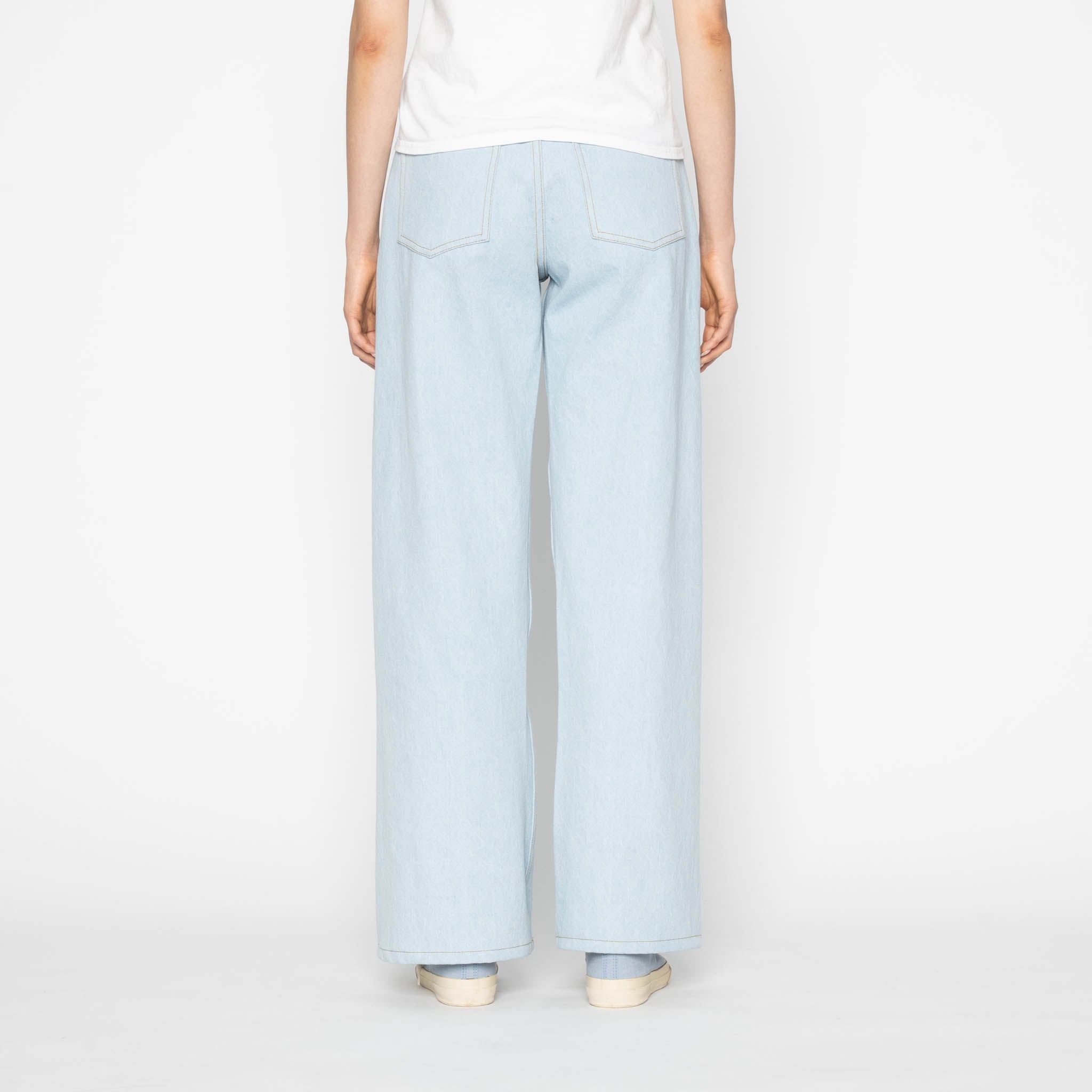 Wide Wild West - Secret Agent - Bleach Blue by Naked & Famous Denim