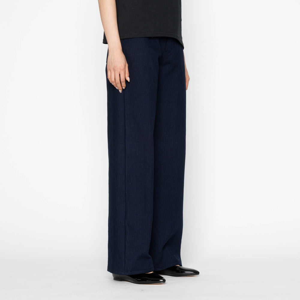 Wide Wild West - Maekake Dobby - Indigo by Naked & Famous Denim