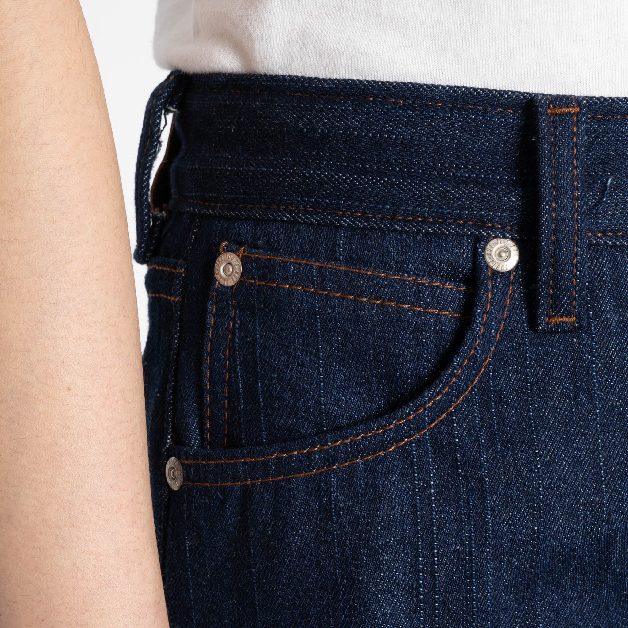 Wide Wild West - Vertical Slub Denim - Indigo by Naked & Famous Denim