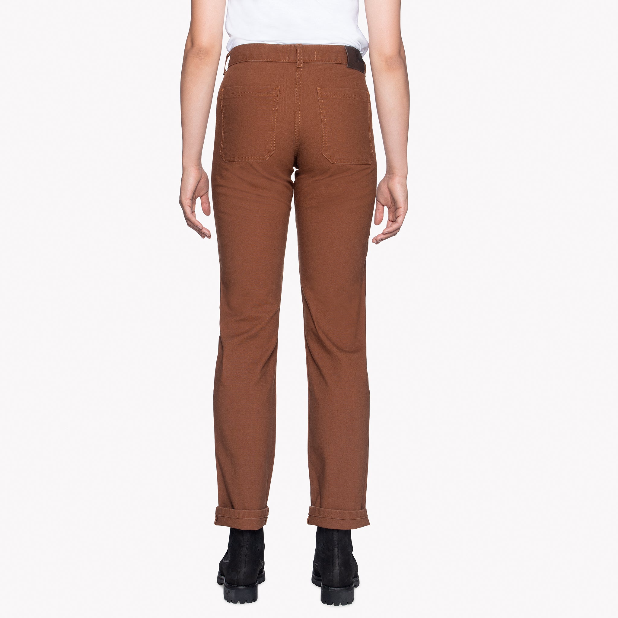 Women's - Fatigue Pant - Brick Canvas by Naked & Famous Denim