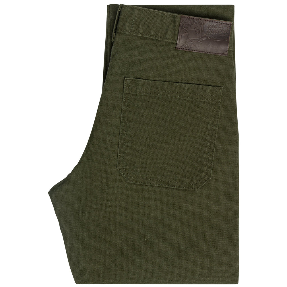 Fatigue Pant - Green Canvas by Naked & Famous Denim