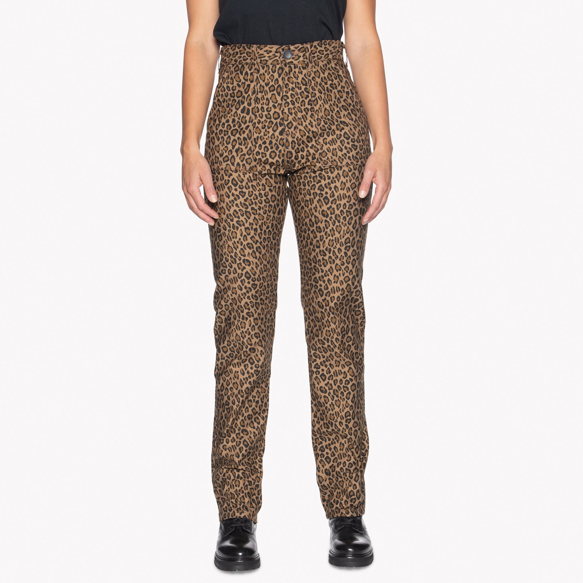 Fatigue Pant - Leopard Print by Naked & Famous Denim