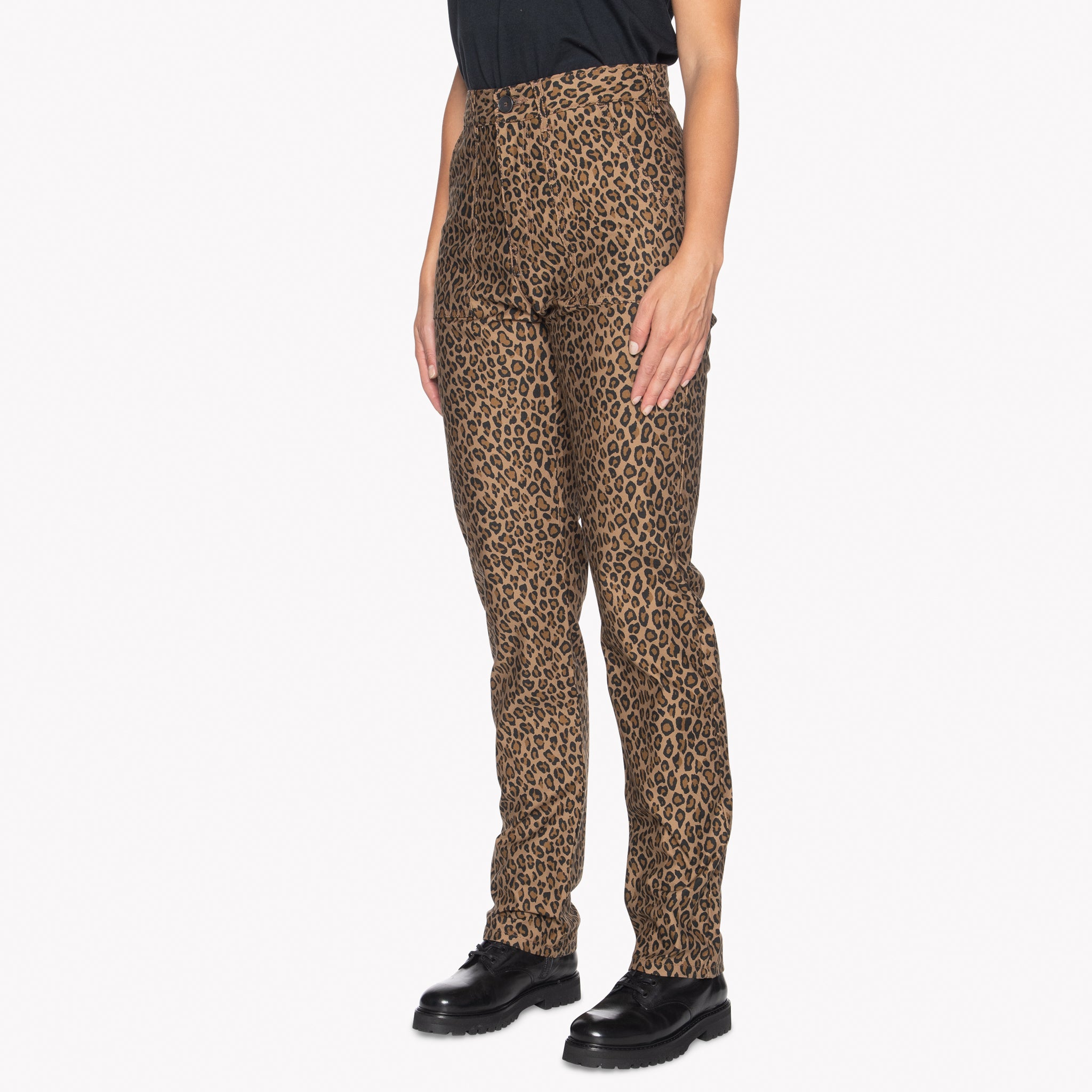 Fatigue Pant - Leopard Print by Naked & Famous Denim