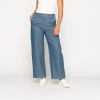 Maudie - Antique Blue Denim Stretch - Antique Blue