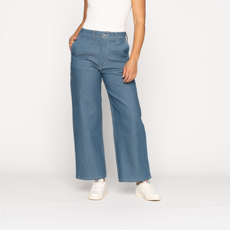 Maudie - Antique Blue Denim Stretch - Antique Blue