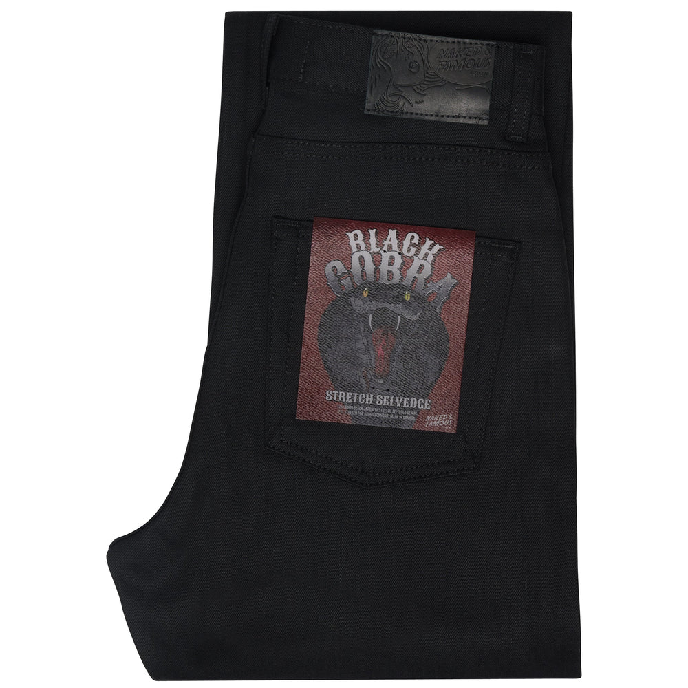 The Classic - Black Cobra Stretch Selvedge by Naked & Famous Denim