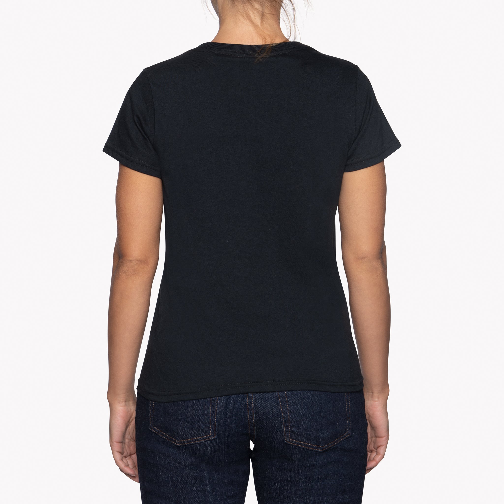 Women's - Circular Knit Ballet Tee - Double Ring-Spun Cotton - Black by Naked & Famous Denim