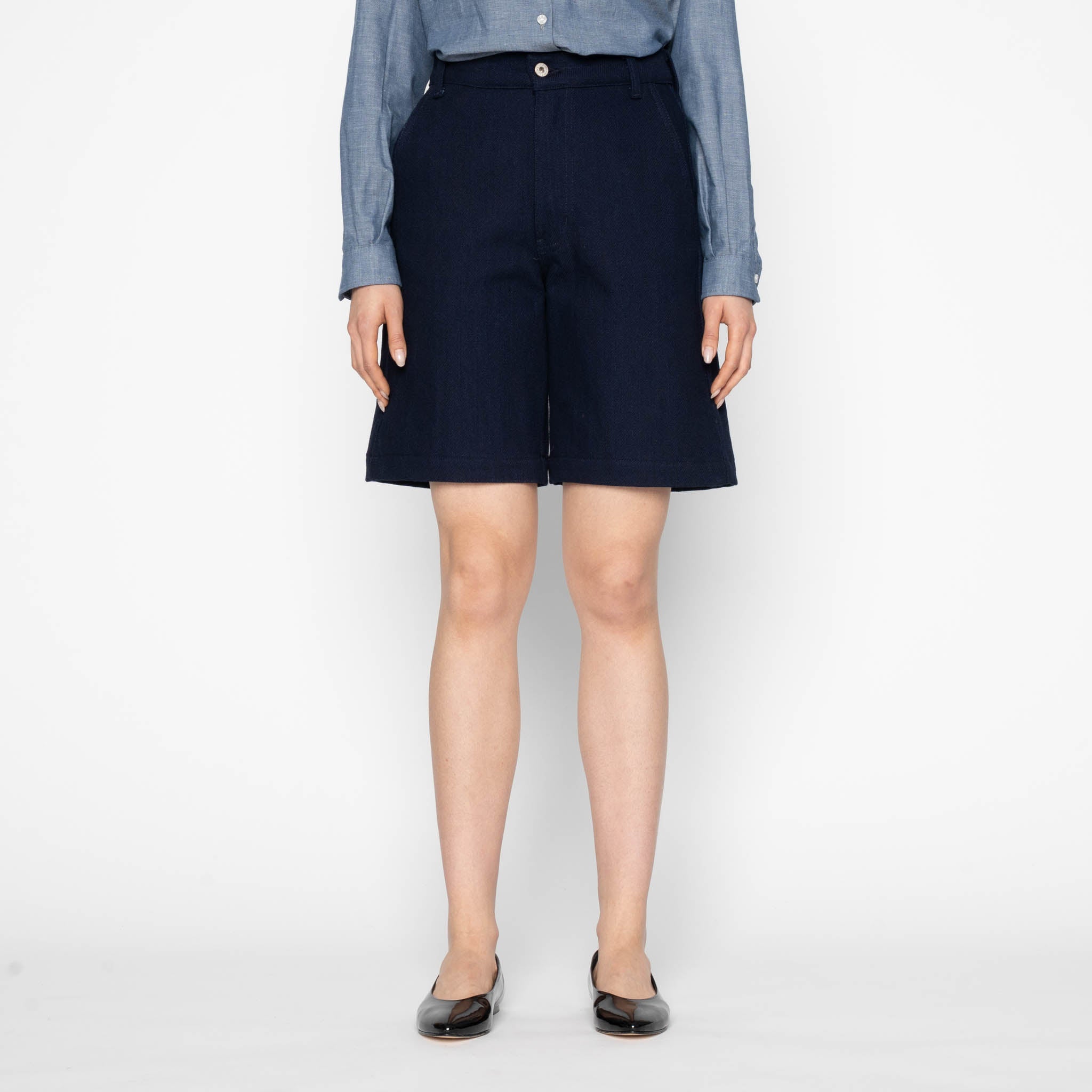 Denim Short - Maekake Dobby - Indigo by Naked & Famous Denim