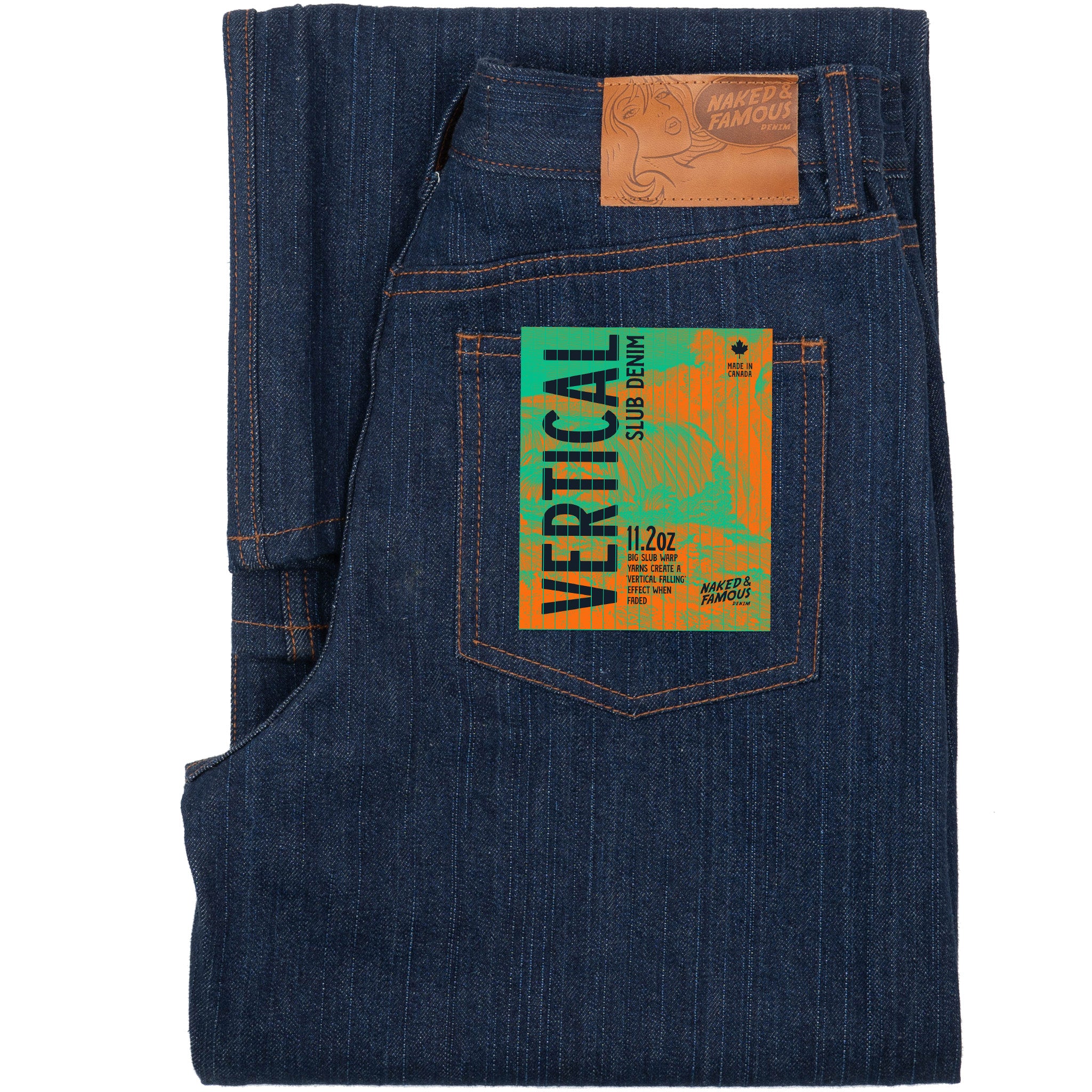 Andie Short - Vertical Slub Denim - Indigo by Naked & Famous Denim