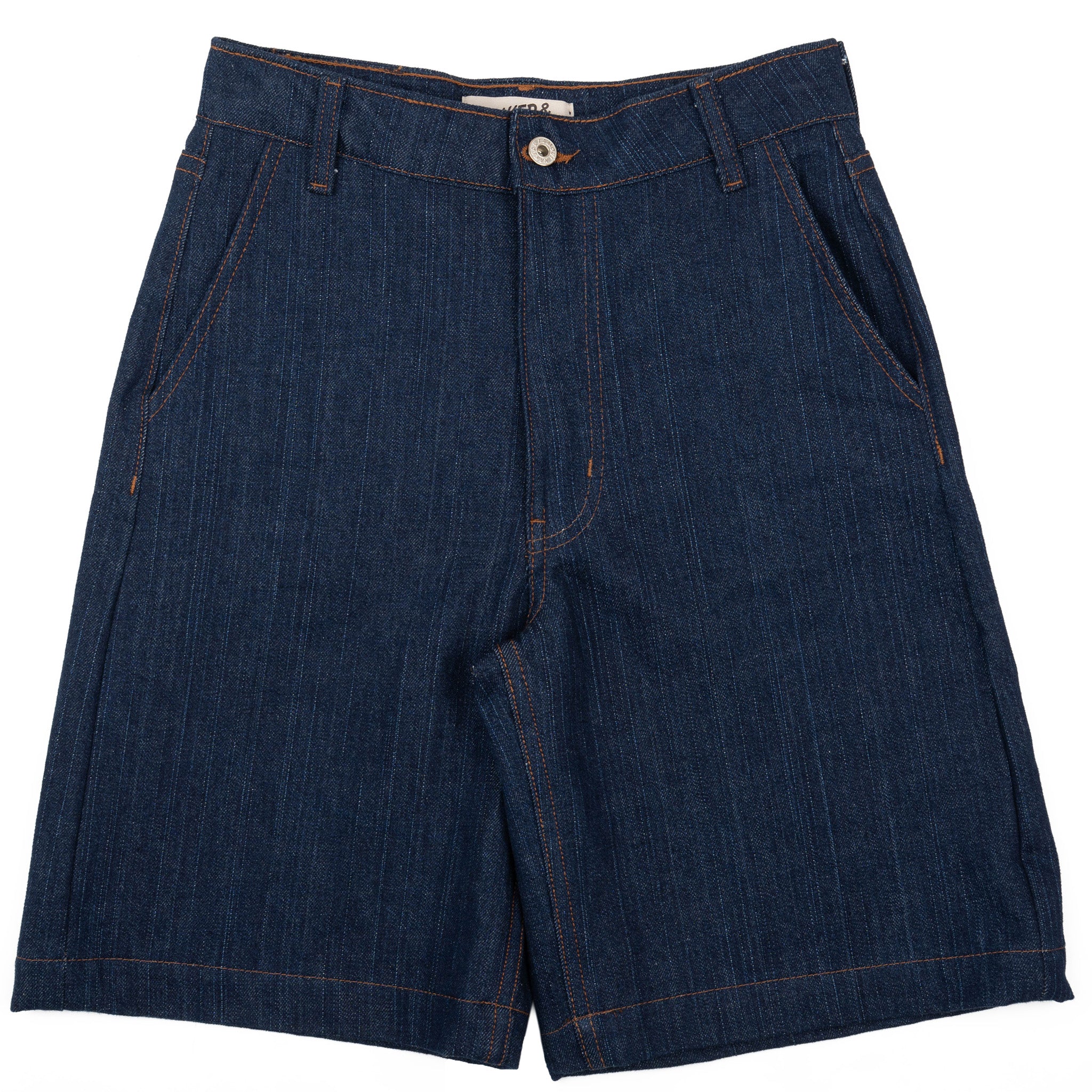 Andie Shorts - Vertical Slub Denim - Indigo by Naked & Famous Denim