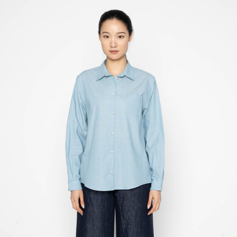 Judy Shirt - Selvedge Chambray - Pale Blue by Naked & Famous Denim