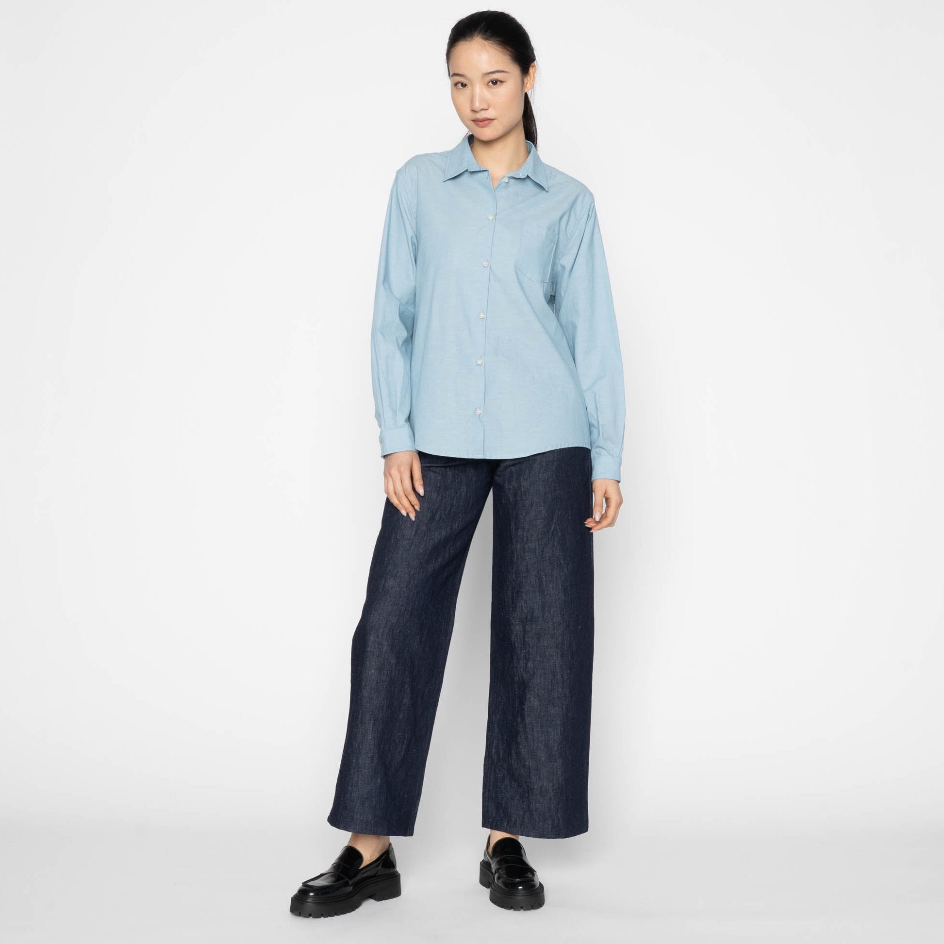 Maudie - Linen Blend Denim by Naked & Famous Denim