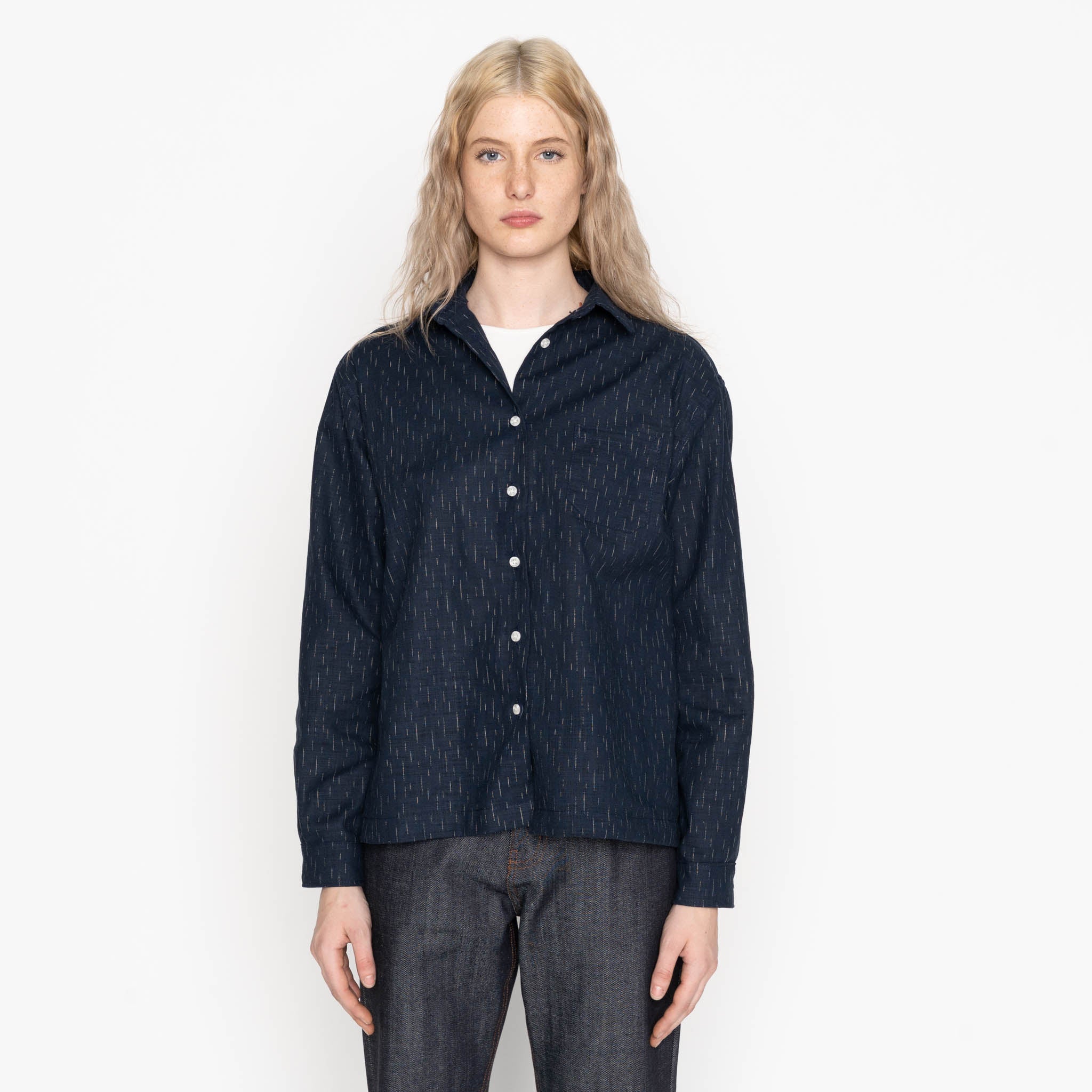 Judy Shirt - Kimono Rain - Indigo by Naked & Famous Denim