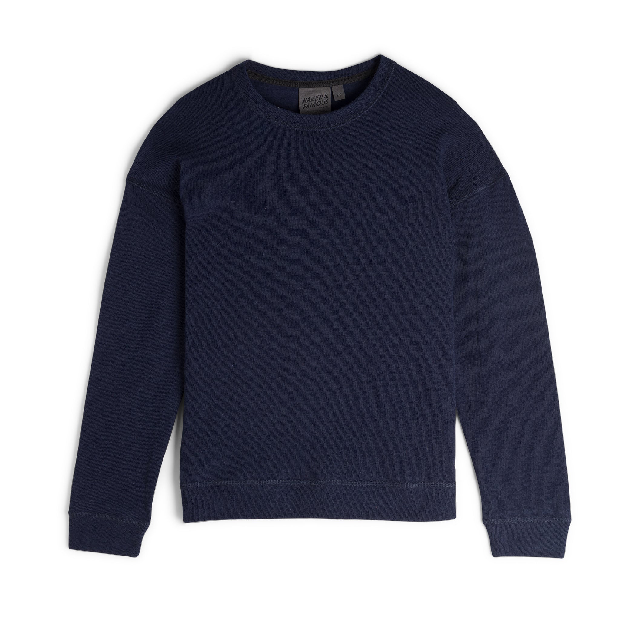 Women's Weekend Crew - Vintage Doubleface - Navy by Naked & Famous Denim