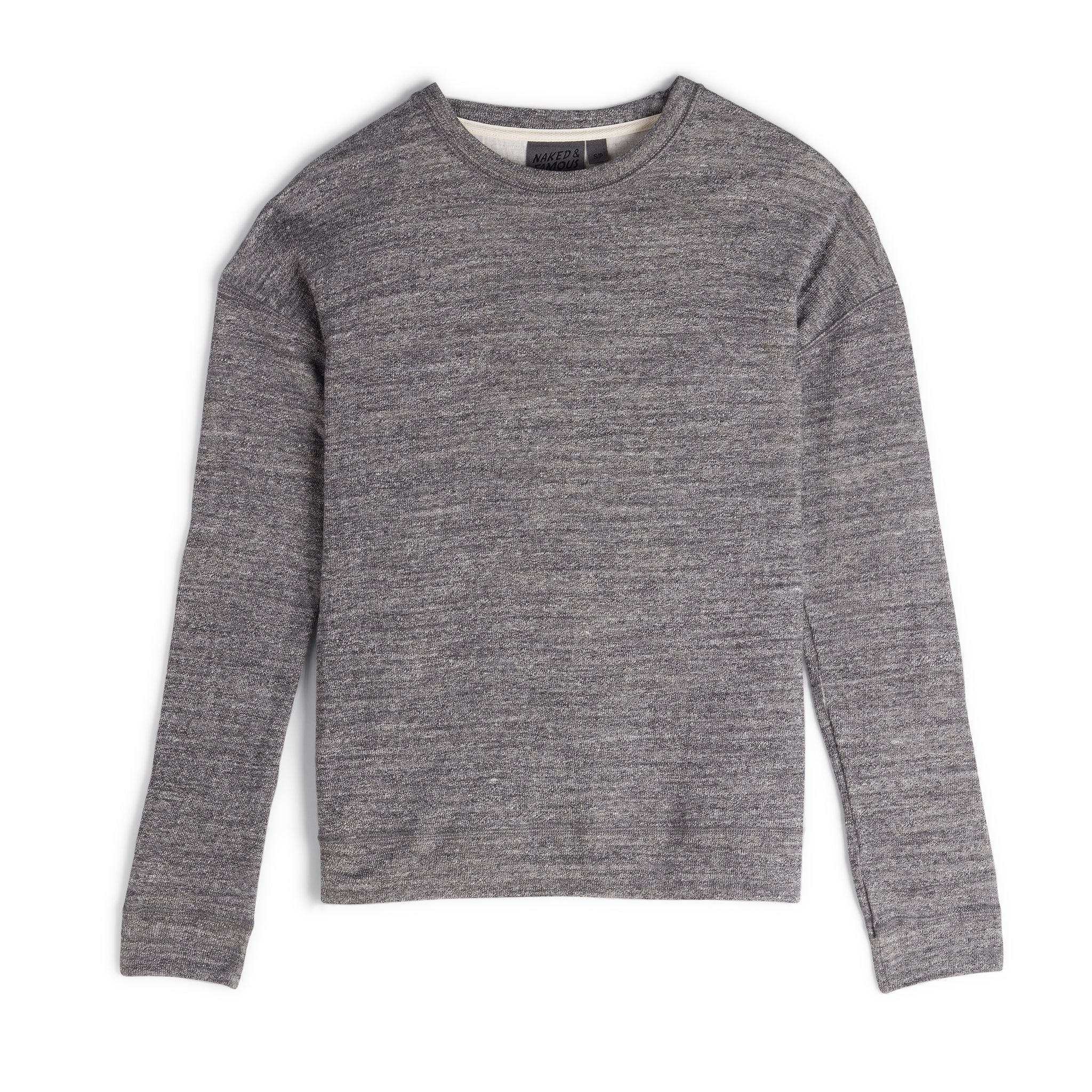 Women's - Weekend Crew - Vintage Doubleface - Charcoal by Naked & Famous Denim