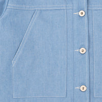 Cropped  Denim Jacket  - Sakura Sky Selvedge